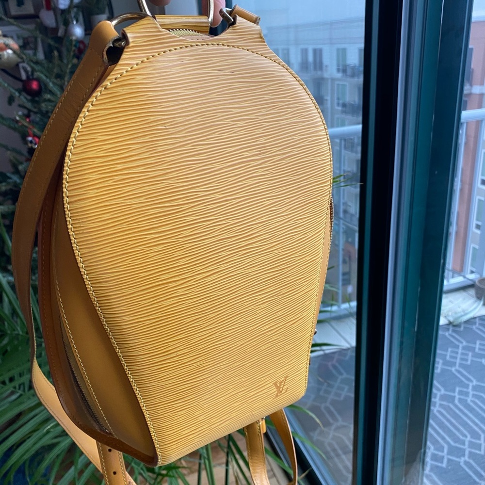 LV Yellow Backpack